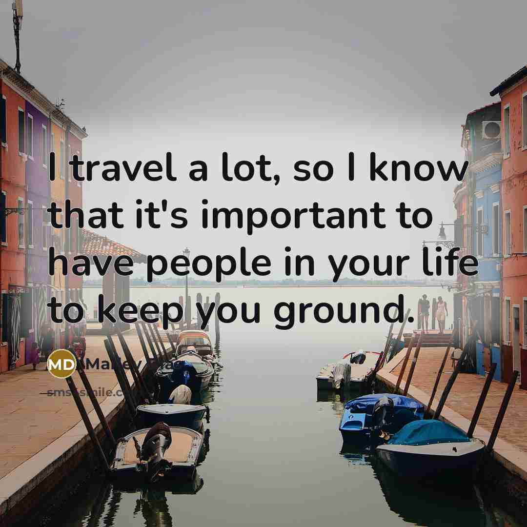 “I travel a lot, so I know that it's important…” quote by Marley Dias