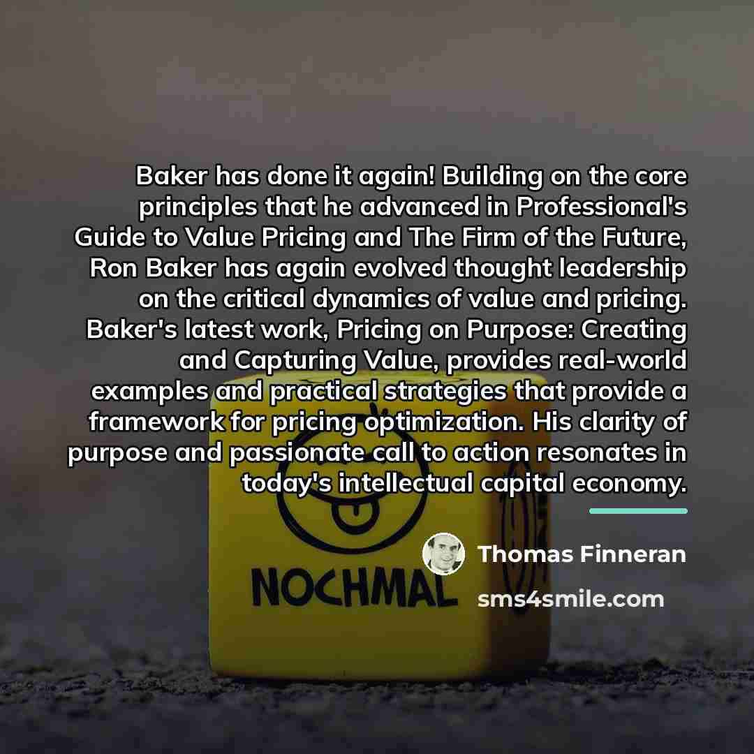 “Baker has done it again! Building on the core principles…” quote by Thomas Finneran
