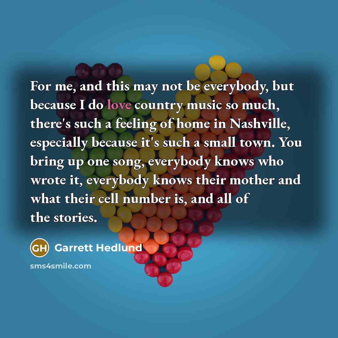 “For me, and this may not be everybody, but because…” quote by Garrett Hedlund