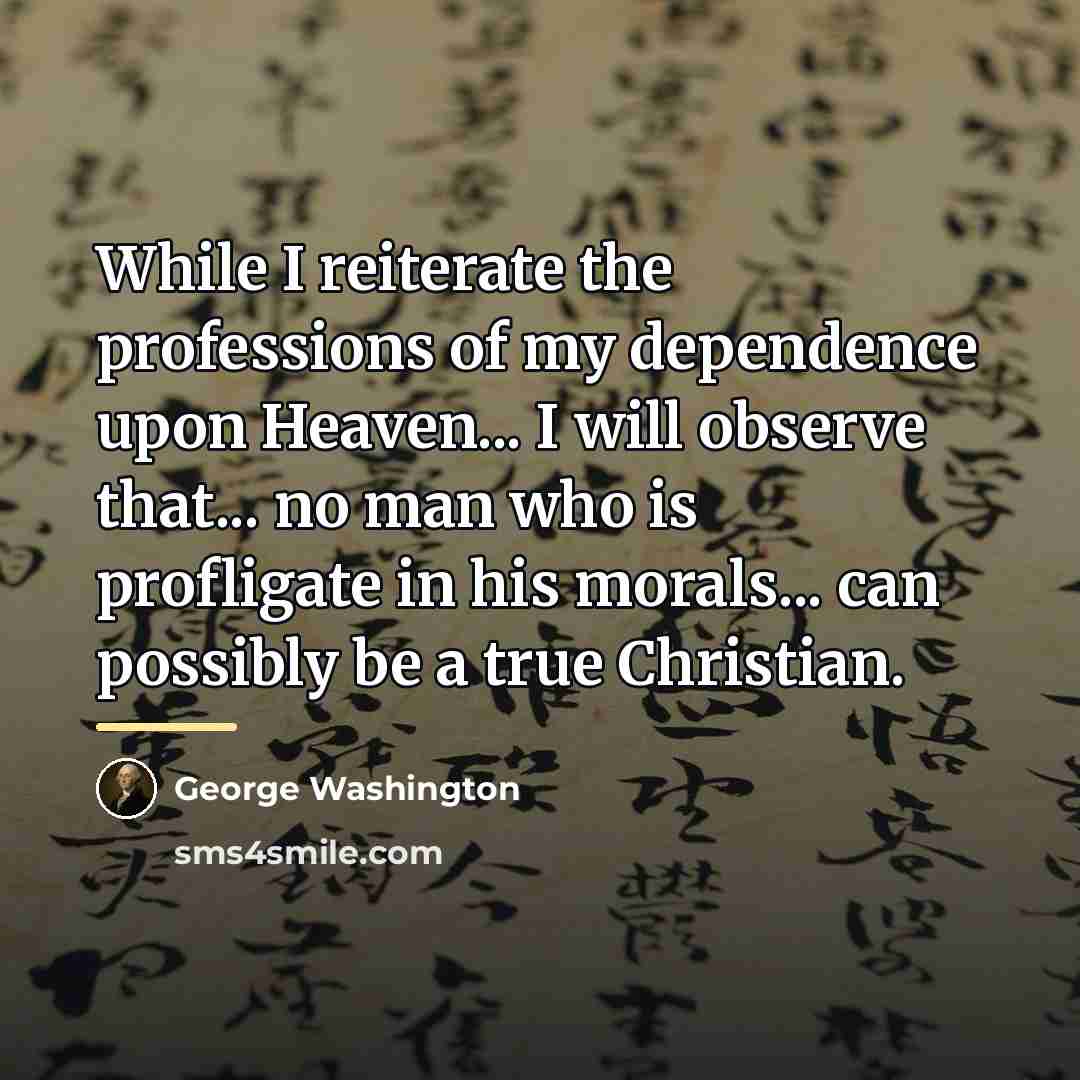 “While I reiterate the professions of my dependence upon Heaven...…” quote by George Washington