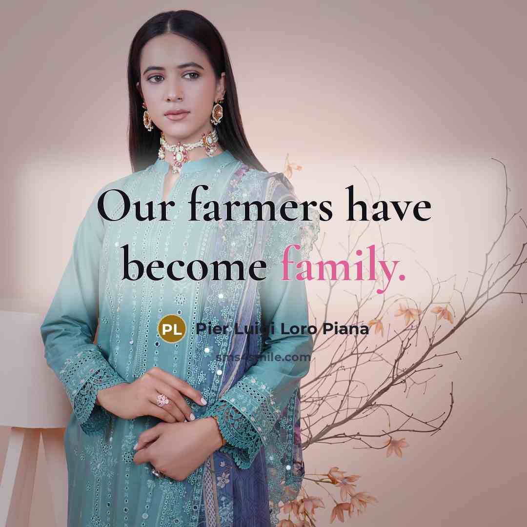 “Our farmers have become family.…” quote by Pier Luigi Loro Piana