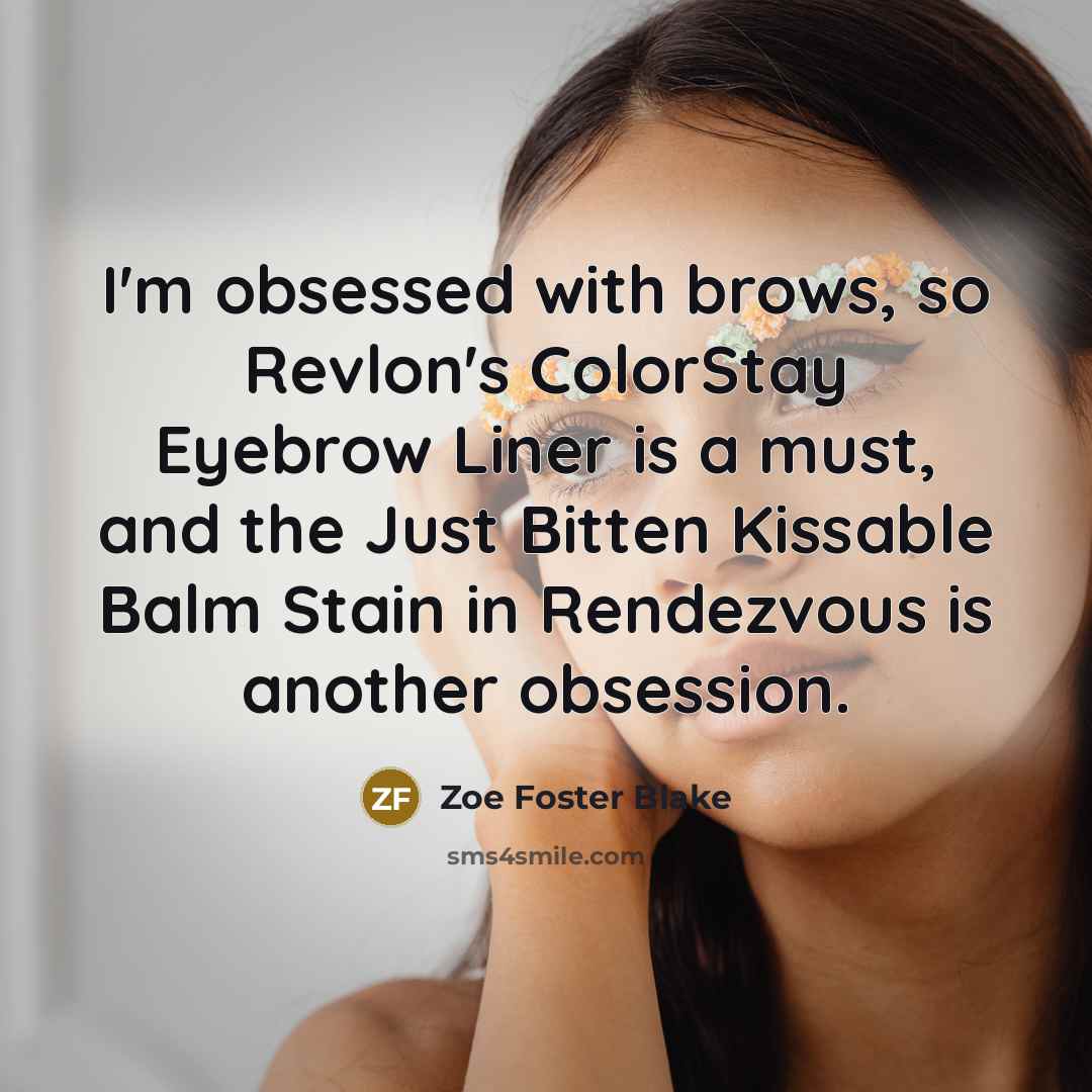 “I'm obsessed with brows, so Revlon's ColorStay Eyebrow Liner is…” quote by Zoe Foster Blake