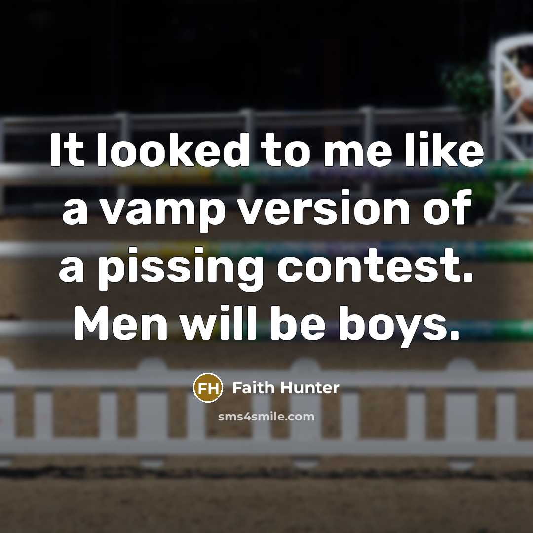 “It looked to me like a vamp version of a…” quote by Faith Hunter