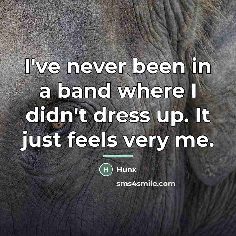 “I've never been in a band where I didn't dress…” quote by Hunx