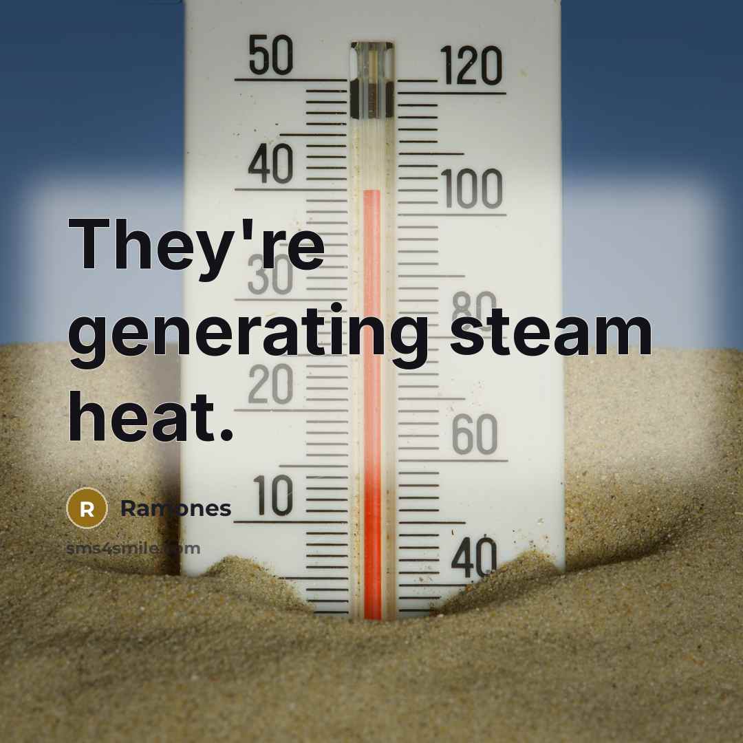 “They're generating steam heat.…” quote by Ramones