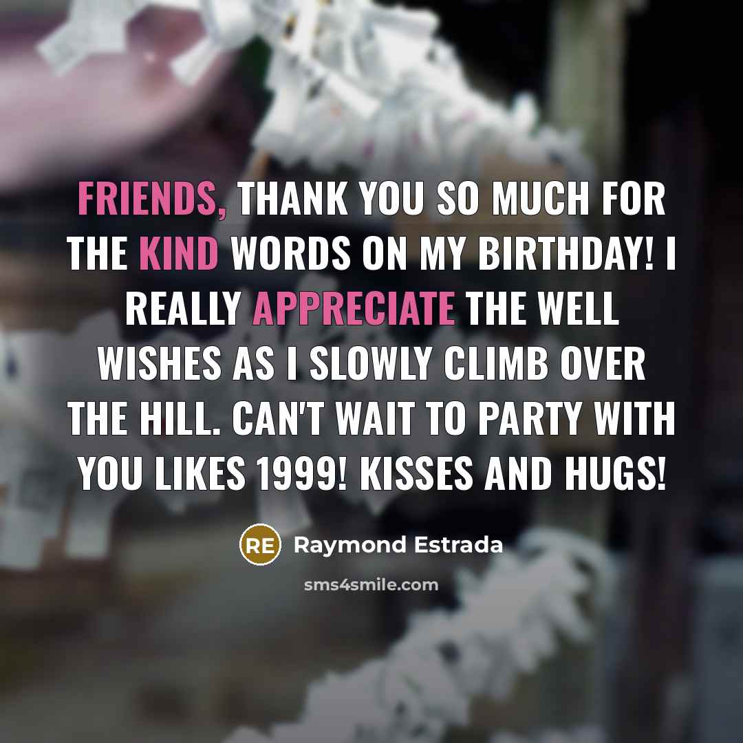 “Friends, thank you so much for the kind words on…” quote by Raymond Estrada