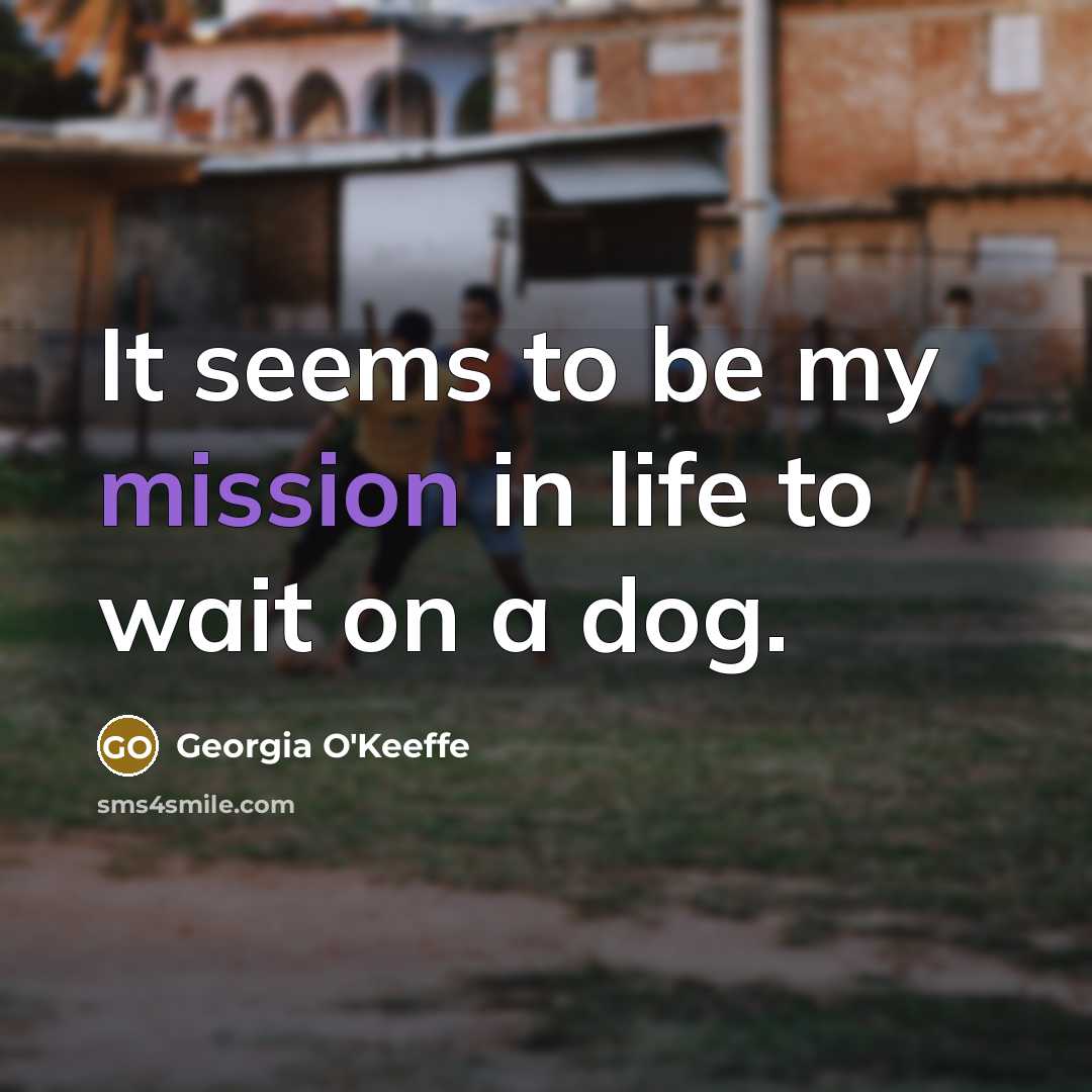 “It seems to be my mission in life to wait…” quote by Georgia O'Keeffe