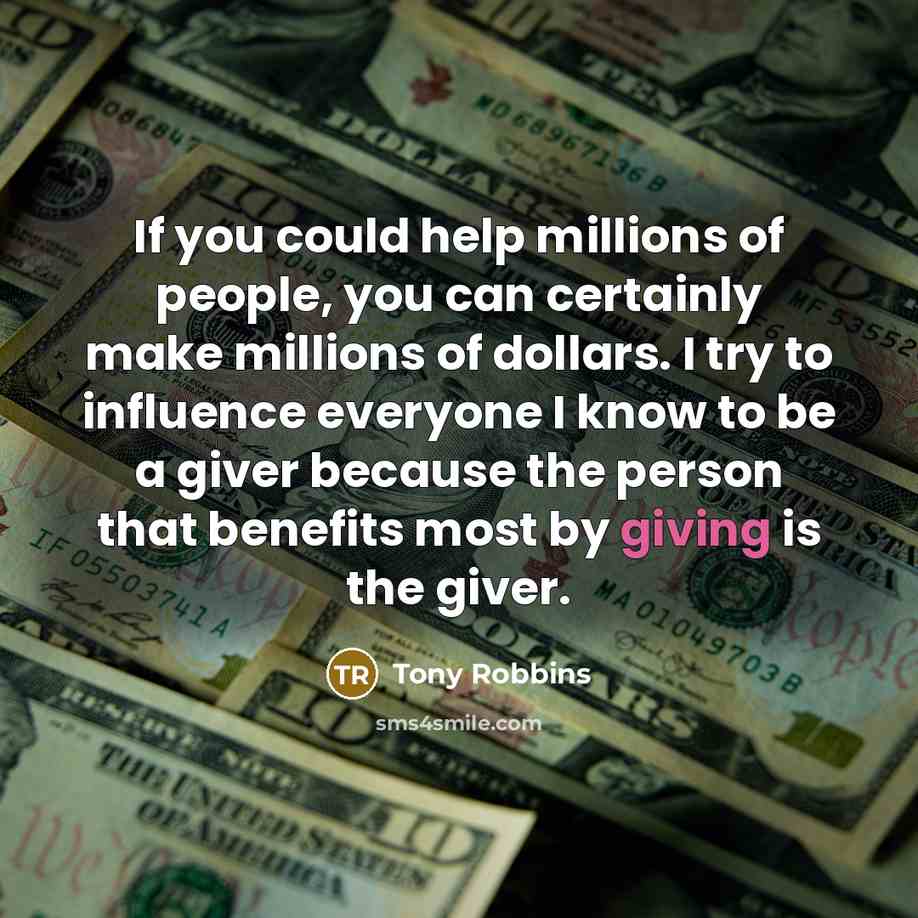 “If you could help millions of people, you can certainly…” quote by Tony Robbins