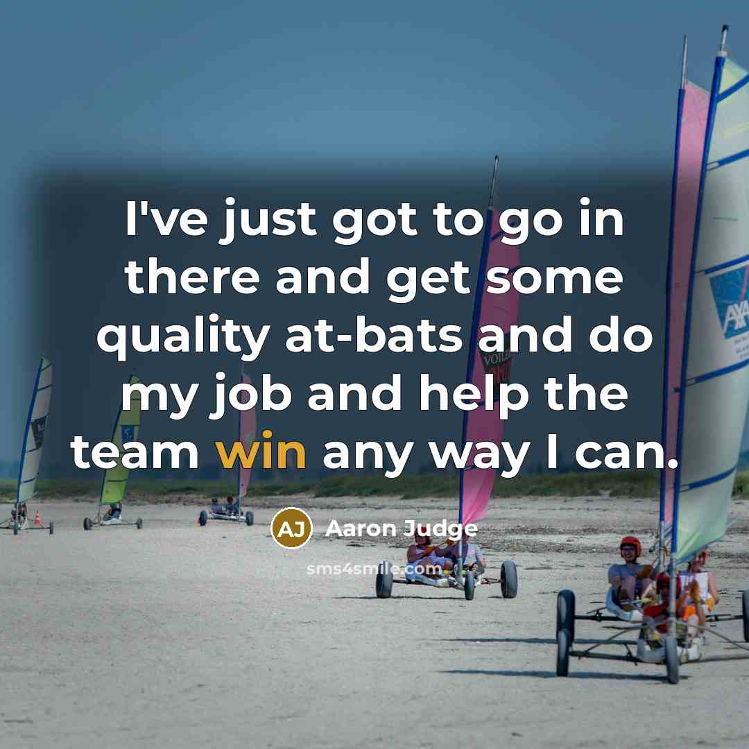 “I've just got to go in there and get some…” quote by Aaron Judge