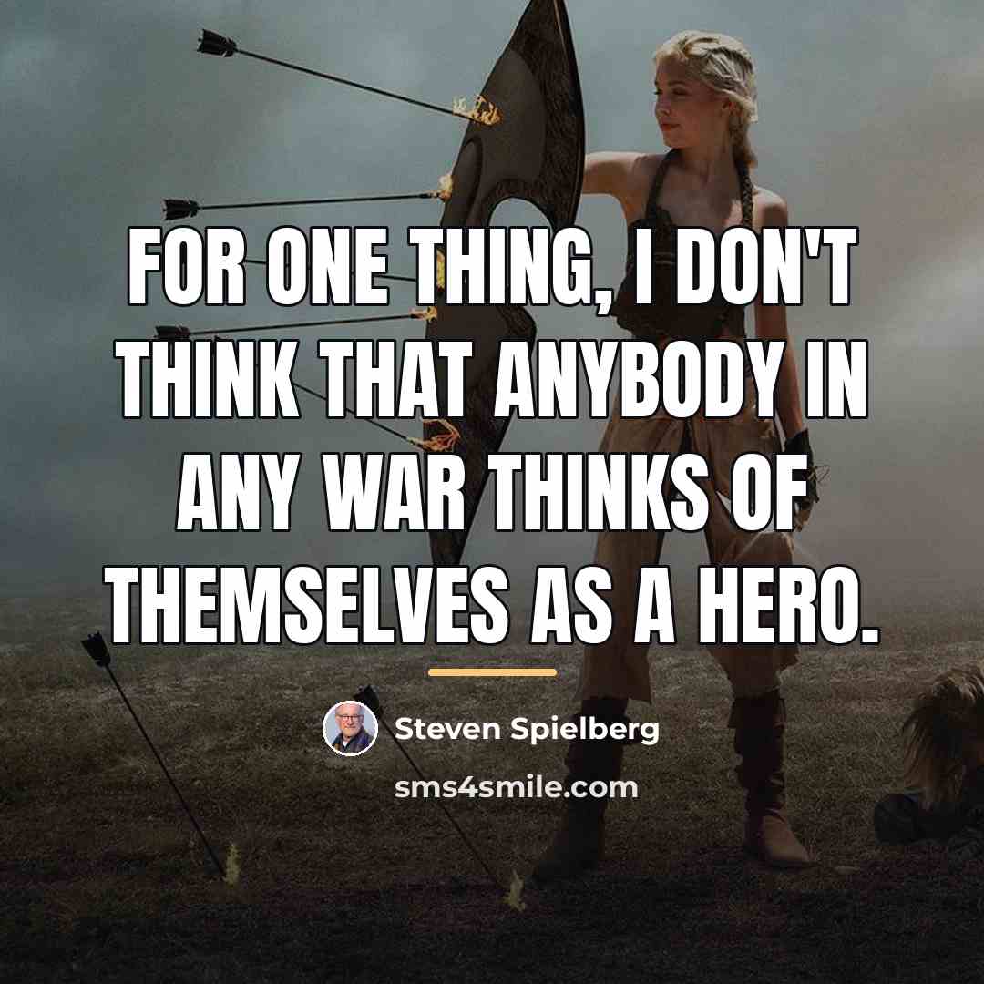 “For one thing, I don't think that anybody in any…” quote by Steven Spielberg