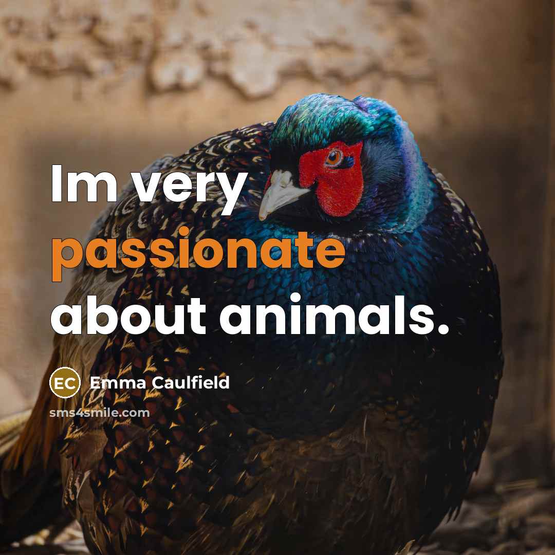 “Im very passionate about animals.…” quote by Emma Caulfield