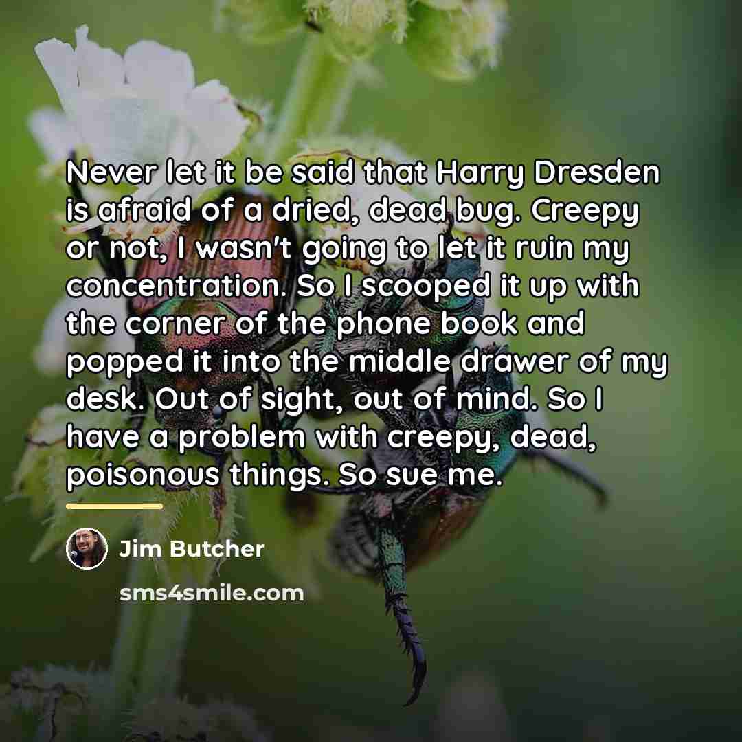 “Never let it be said that Harry Dresden is afraid…” quote by Jim Butcher