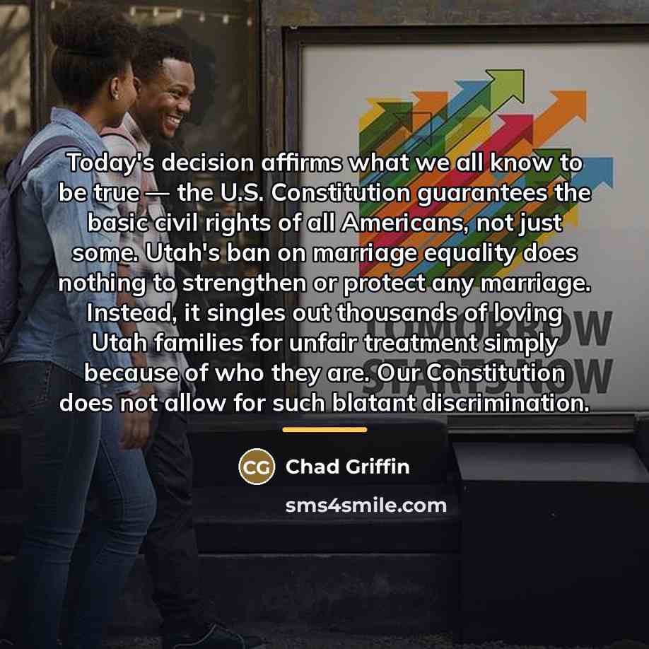 “Today's decision affirms what we all know to be true…” quote by Chad Griffin