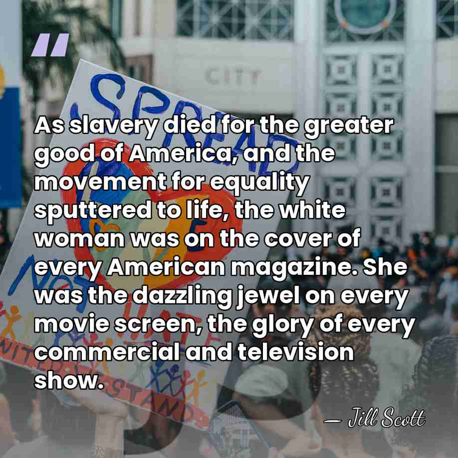 As slavery died for the greater good of America, and the movement&hellip; - Jill Scott