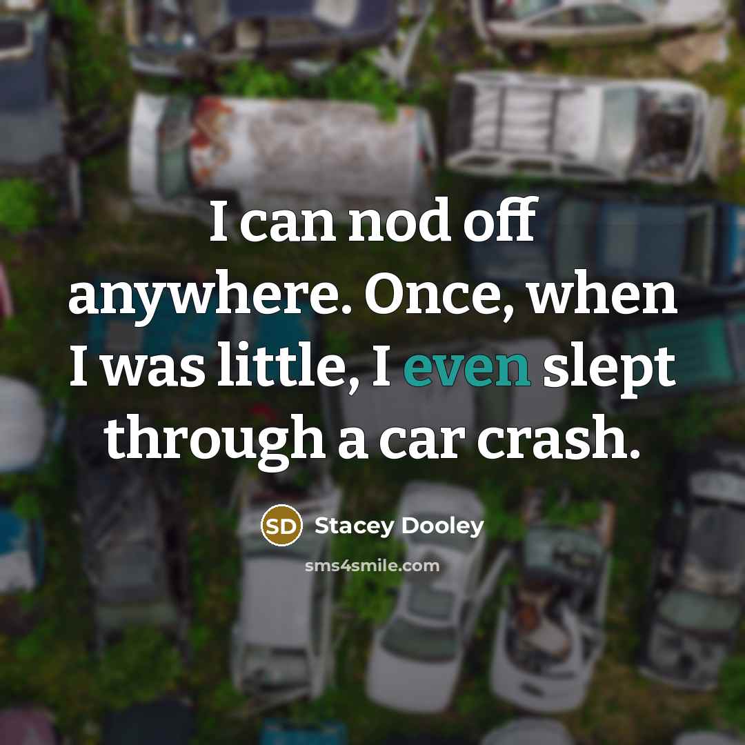 “I can nod off anywhere. Once, when I was little,…” quote by Stacey Dooley