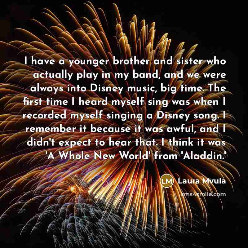 “I have a younger brother and sister who actually play…” quote by Laura Mvula