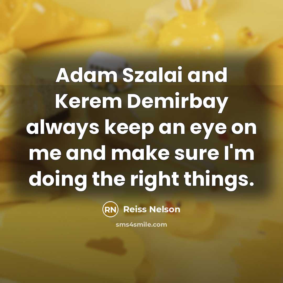 “Adam Szalai and Kerem Demirbay always keep an eye on…” quote by Reiss Nelson