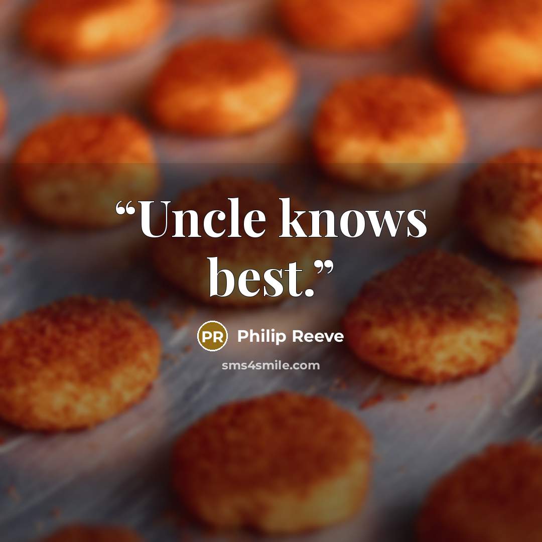 “Uncle knows best.” quote by Philip Reeve