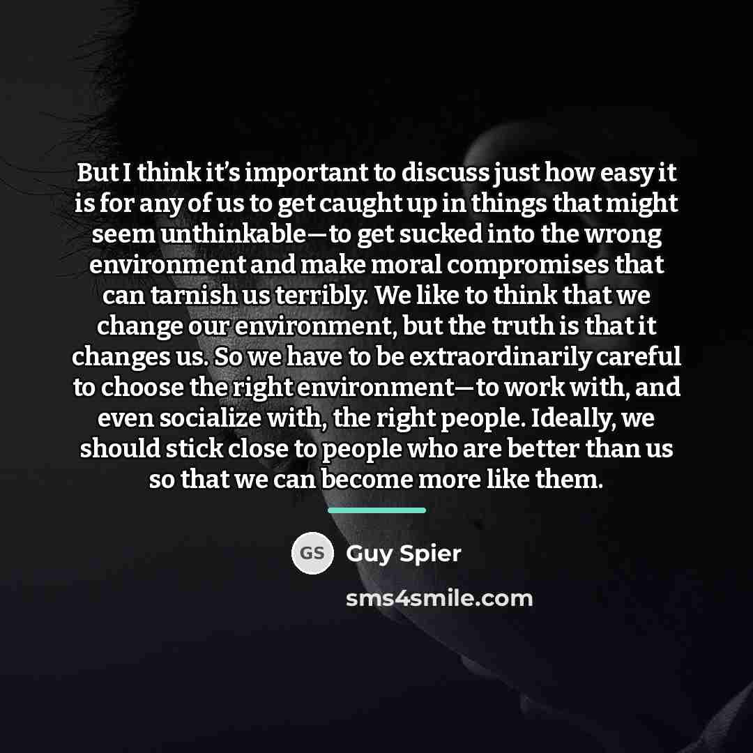 “But I think it’s important to discuss just how easy…” quote by Guy Spier