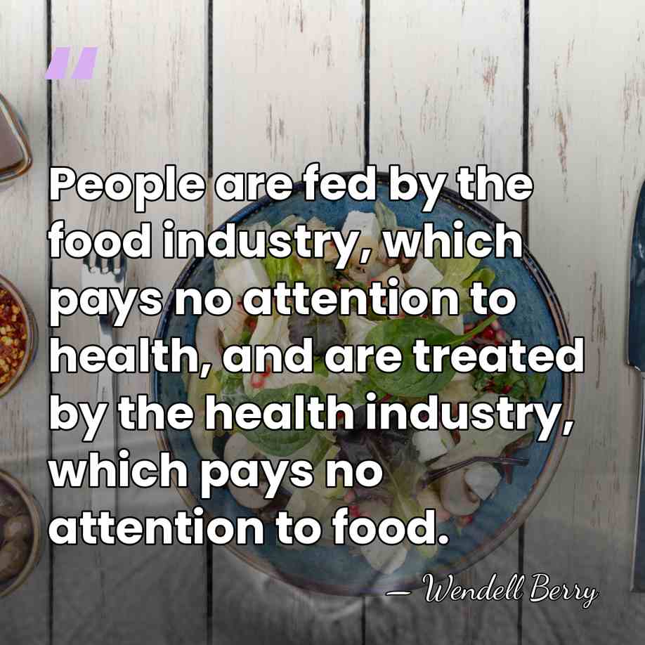 People are fed by the food industry, which pays no attention to&hellip; - Wendell Berry