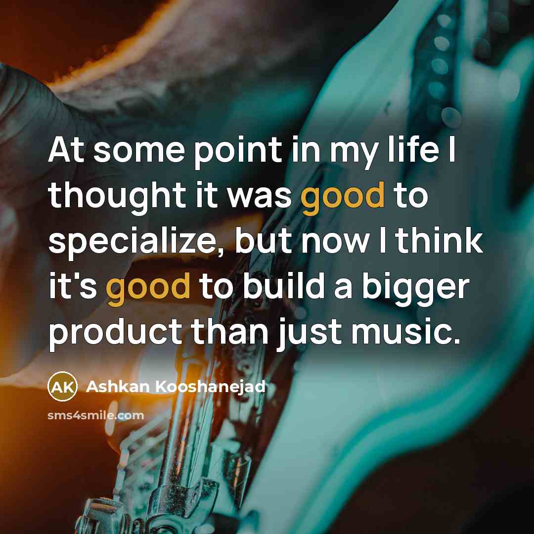 “At some point in my life I thought it was…” quote by Ashkan Kooshanejad