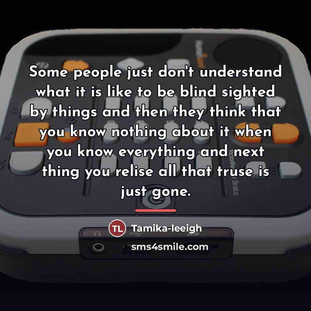 “Some people just don't understand what it is like to…” quote by Tamika-leeigh