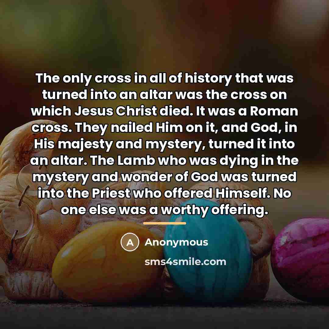 “The only cross in all of history that was turned…” quote by Anonymous