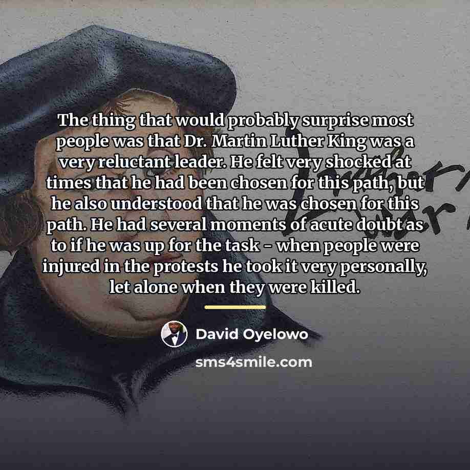 “The thing that would probably surprise most people was that…” quote by David Oyelowo