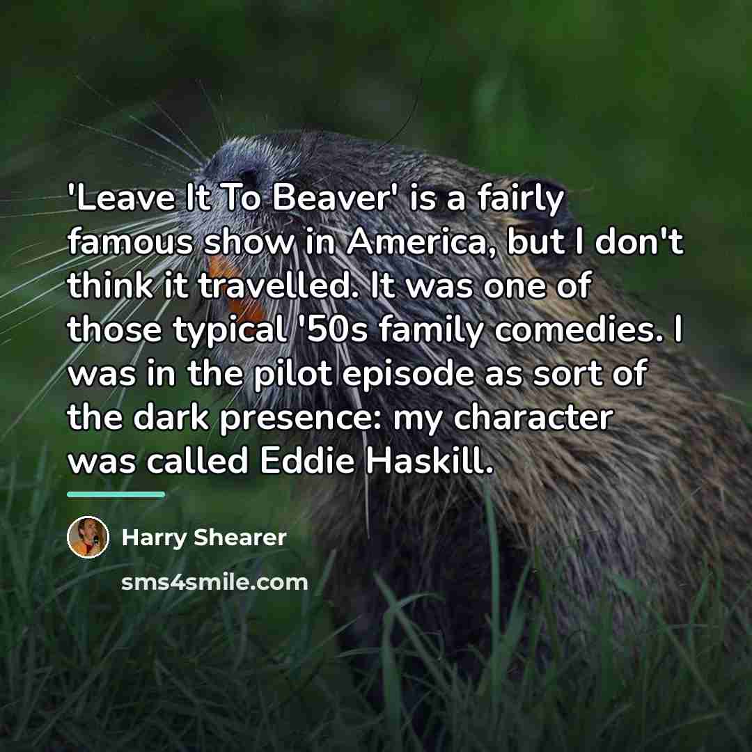 “'Leave It To Beaver' is a fairly famous show in…” quote by Harry Shearer