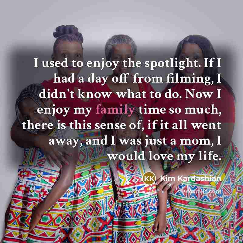 “I used to enjoy the spotlight. If I had a…” quote by Kim Kardashian
