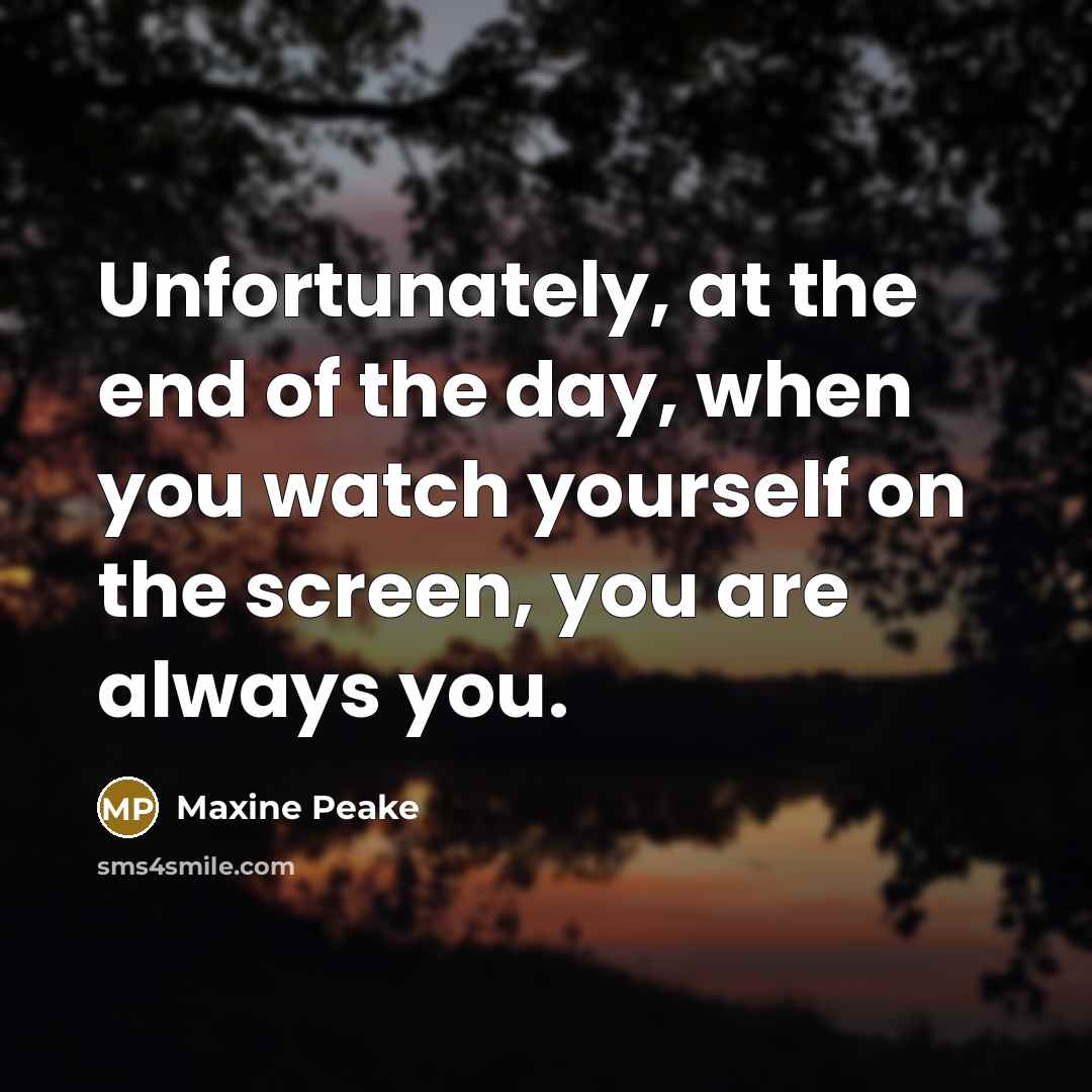 “Unfortunately, at the end of the day, when you watch…” quote by Maxine Peake