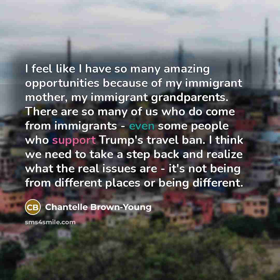“I feel like I have so many amazing opportunities because…” quote by Chantelle Brown-Young
