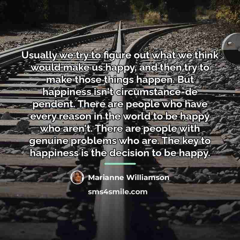 “Usually we try to figure out what we think would…” quote by Marianne Williamson