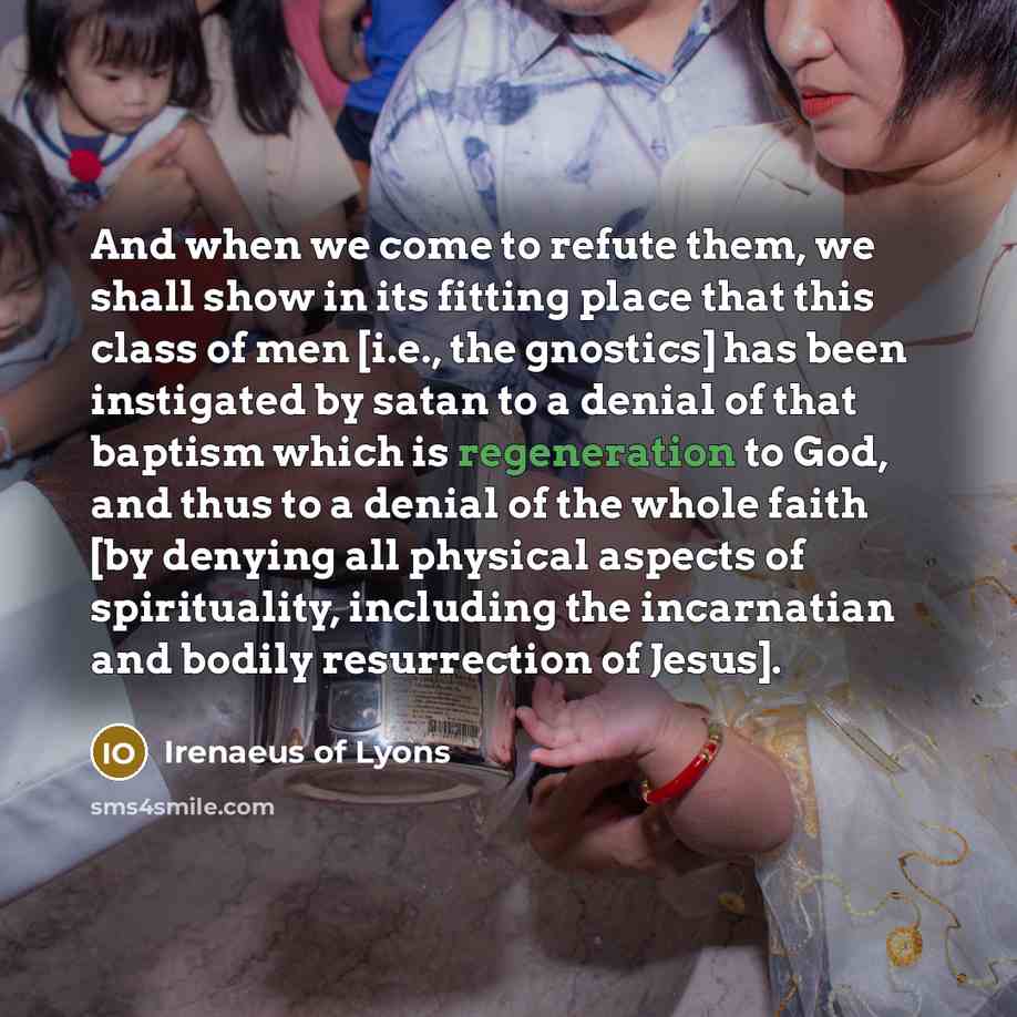 “And when we come to refute them, we shall show…” quote by Irenaeus of Lyons