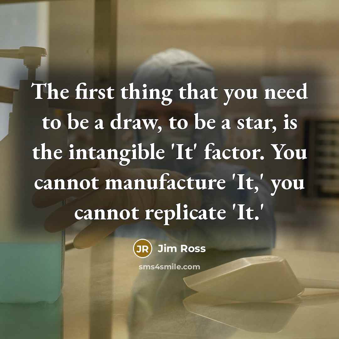 “The first thing that you need to be a draw,…” quote by Jim Ross