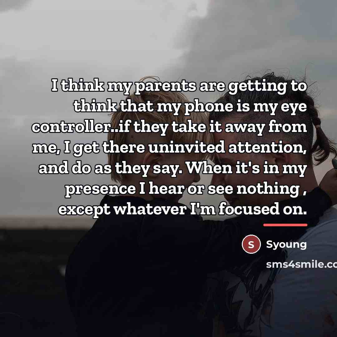 “I think my parents are getting to think that my…” quote by Syoung