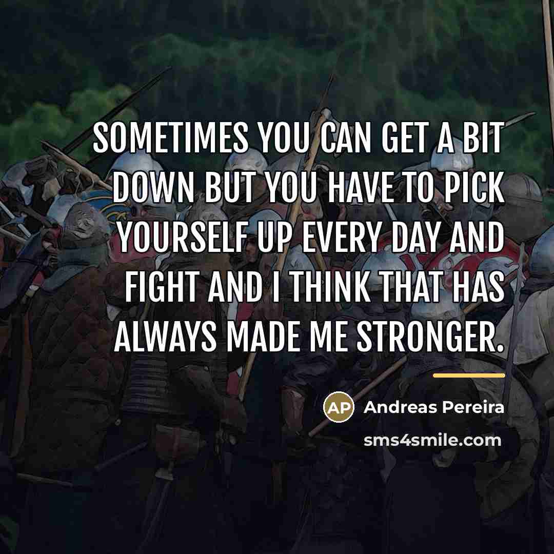 “Sometimes you can get a bit down but you have…” quote by Andreas Pereira