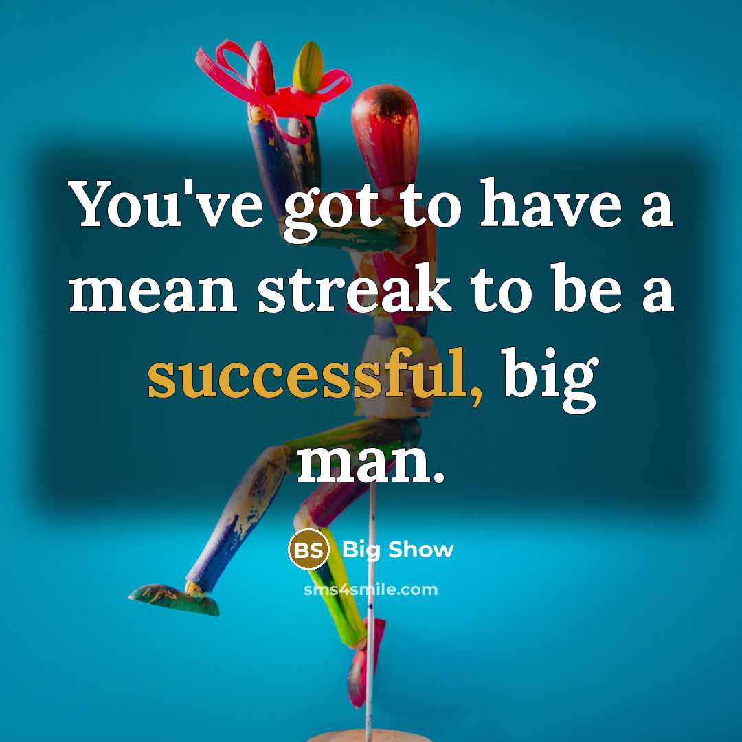 “You've got to have a mean streak to be a…” quote by Big Show