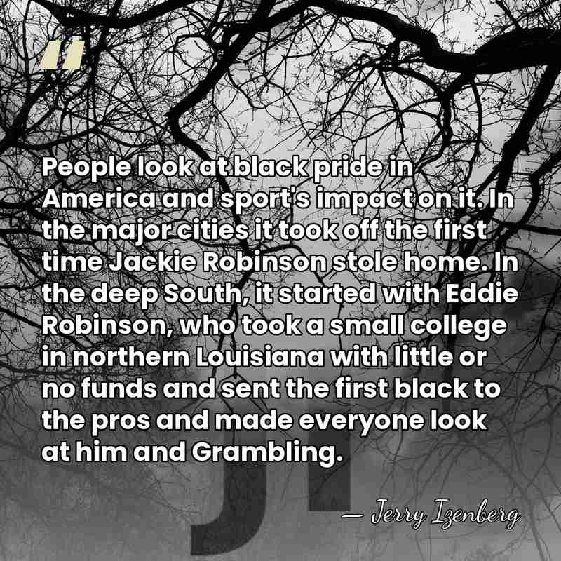 People look at black pride in America and sport's impact on it.&hellip; - Jerry Izenberg