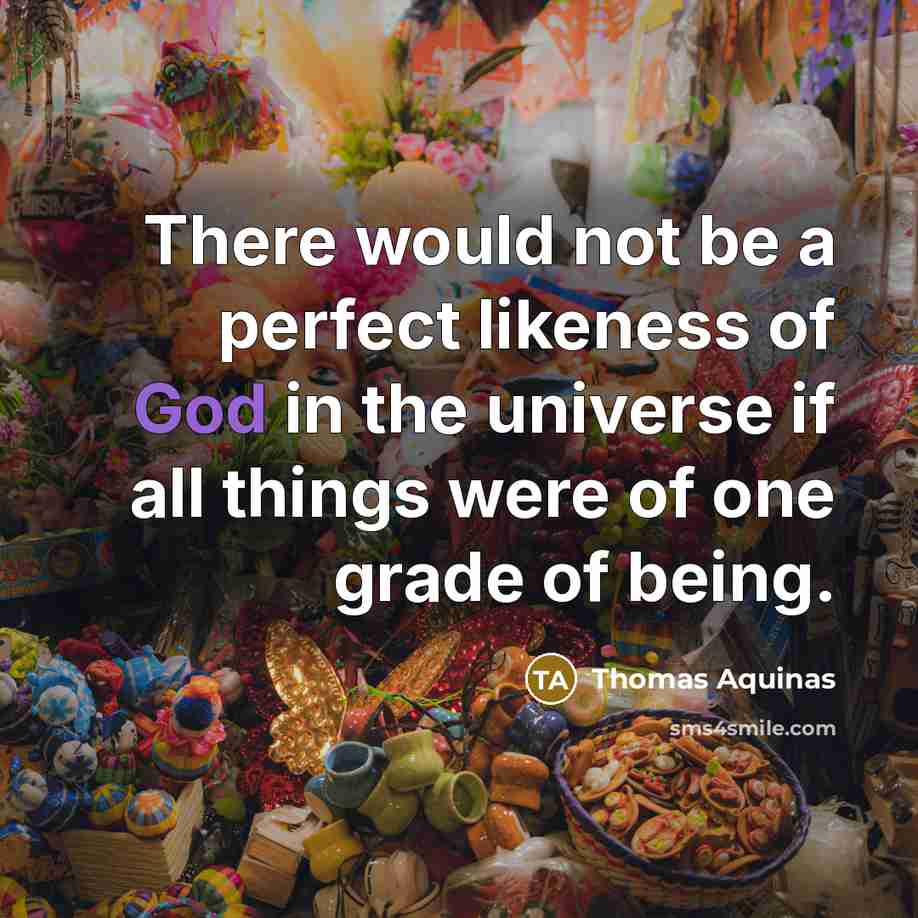 “There would not be a perfect likeness of God in…” quote by Thomas Aquinas