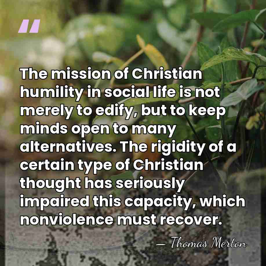 The mission of Christian humility in social life is not merely to&hellip; - Thomas Merton
