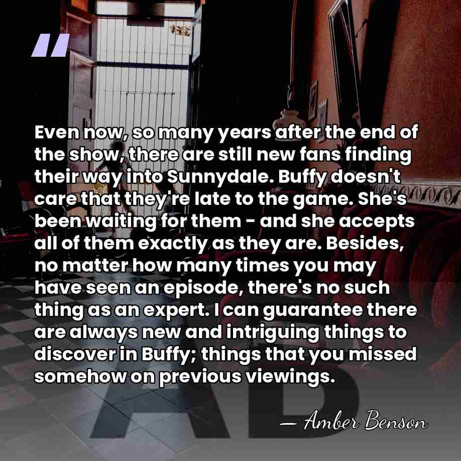 Even now, so many years after the end of the show, there&hellip; - Amber Benson