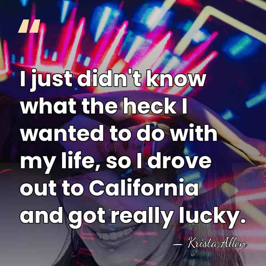 I just didn't know what the heck I wanted to do with&hellip; - Krista Allen