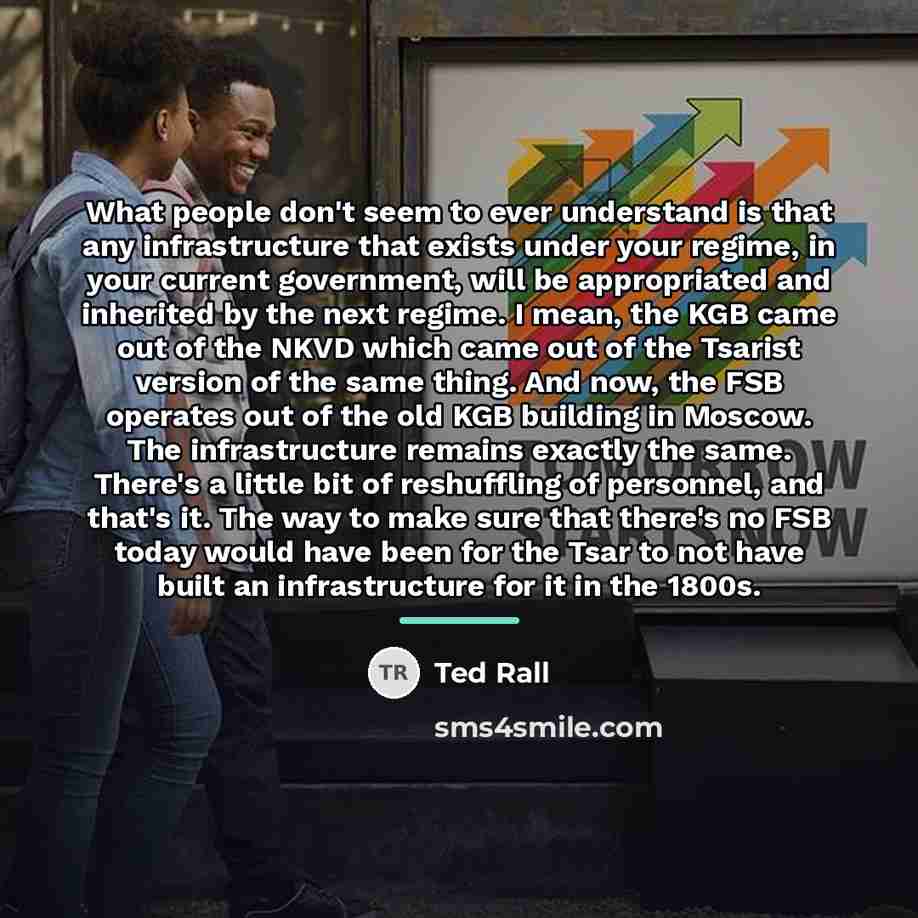 “What people don't seem to ever understand is that any…” quote by Ted Rall