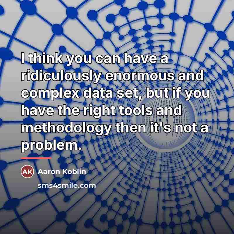 “I think you can have a ridiculously enormous and complex…” quote by Aaron Koblin