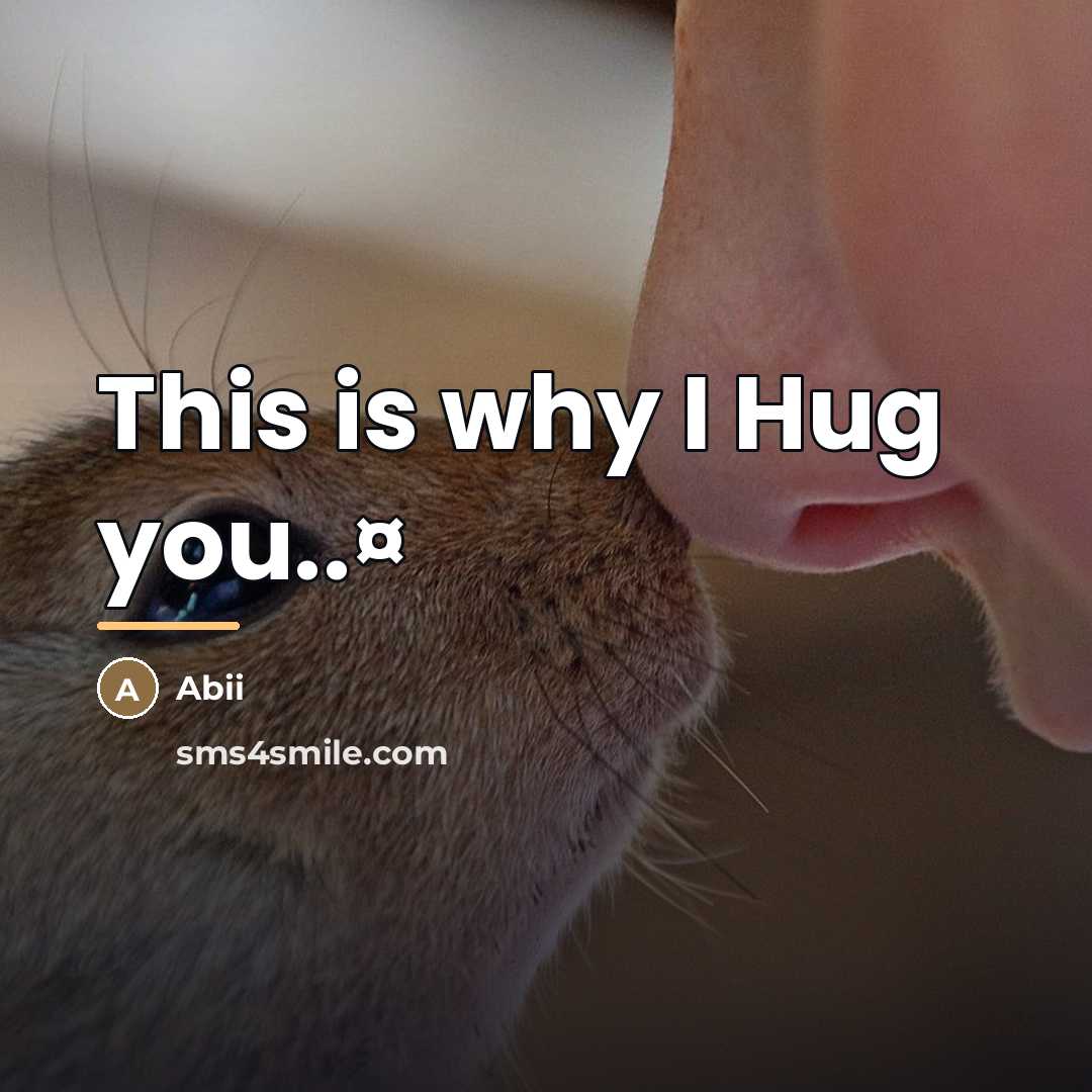 “This is why I Hug you..¤…” quote by Abii