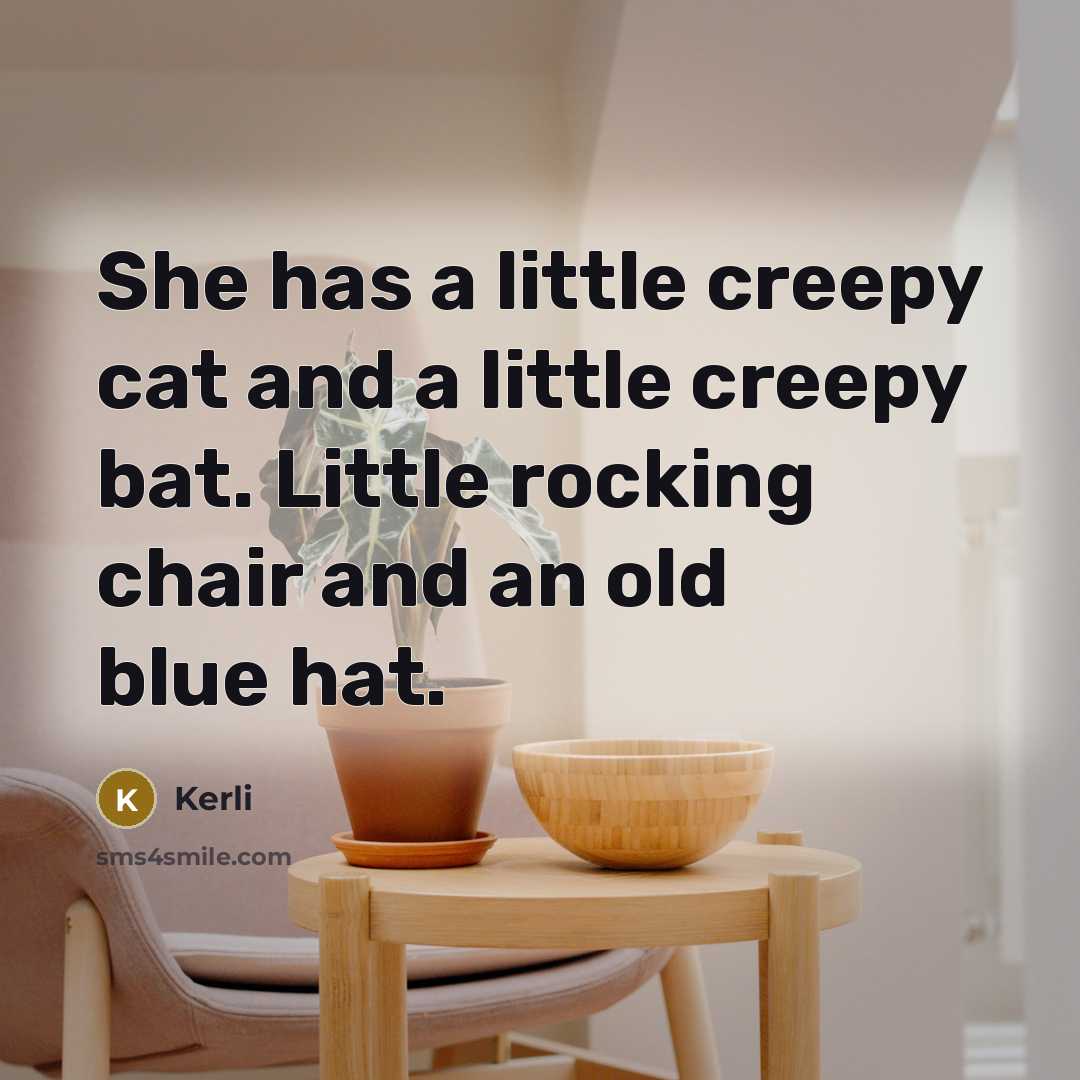 “She has a little creepy cat and a little creepy…” quote by Kerli