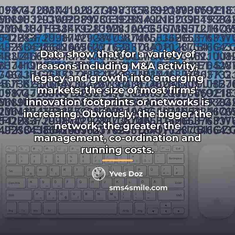 “Data show that for a variety of reasons including M&A…” quote by Yves Doz