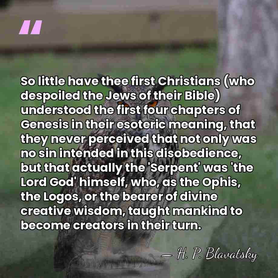 So little have thee first Christians (who despoiled the Jews of their&hellip; - H. P. Blavatsky