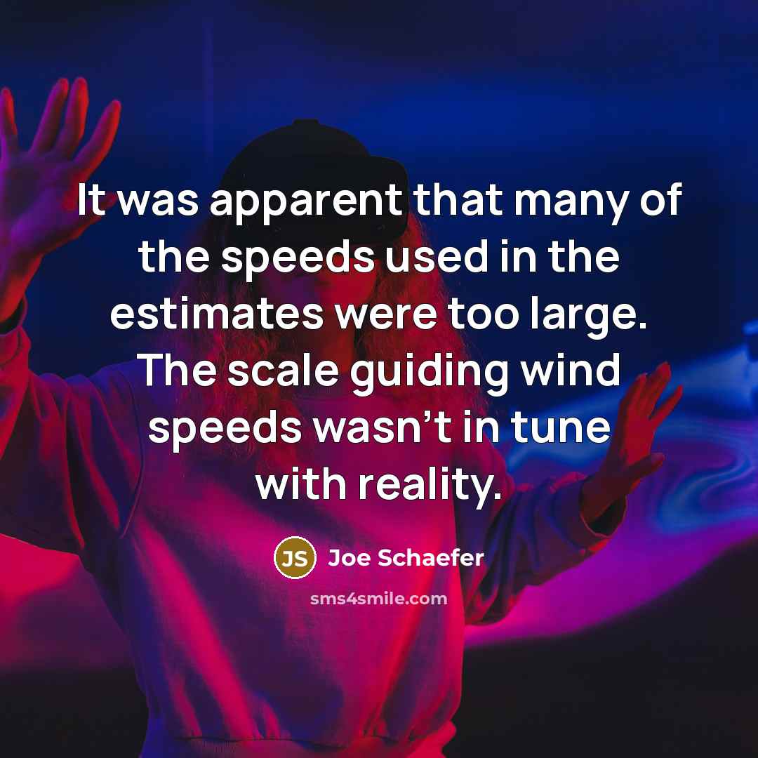 “It was apparent that many of the speeds used in…” quote by Joe Schaefer